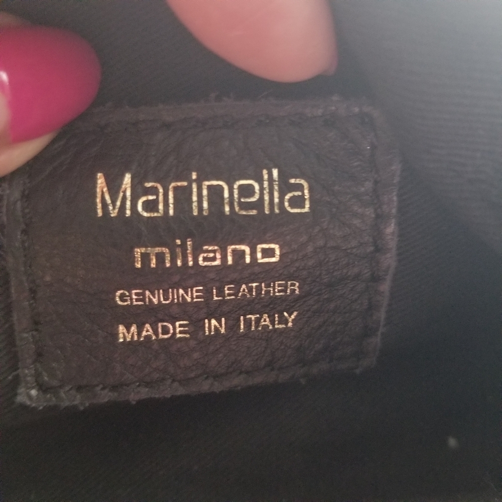 Italian leather and fur waist belt bag